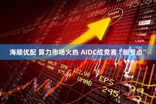 海顺优配 算力市场火热 AIDC成竞赛“新节点”
